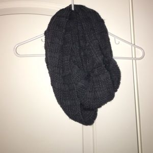 Grey Fuzzie Infinity Scarf