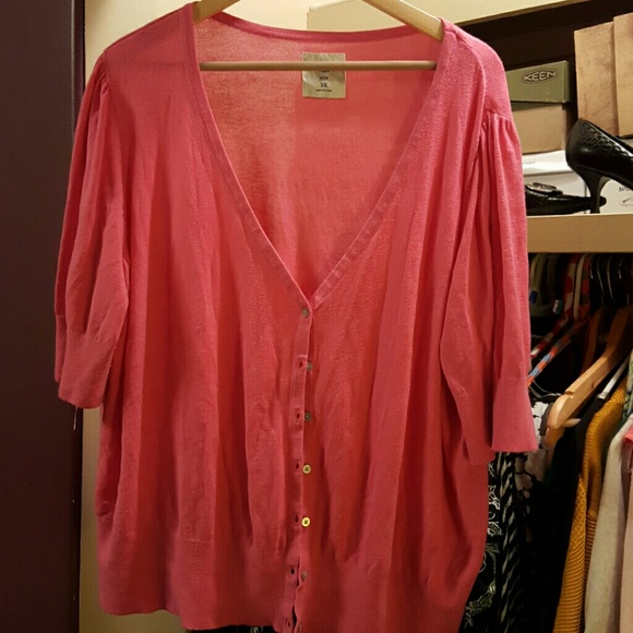 Bright pink cardi