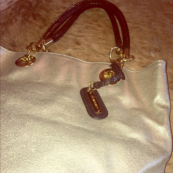 Cynthia Rowley metallic tote bag