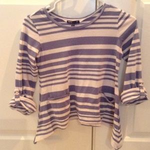 Striped girls long sleeve shirt