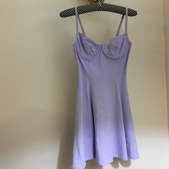 American Apparel Lilac Bustier Skater Dress