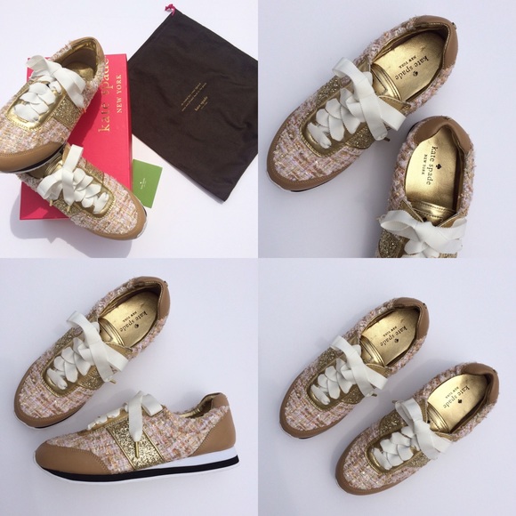 ✨HPKS  NEW YORK SYDNEY TWEED JOGGING SNEAKER - Picture 2 of 4