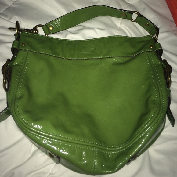 Green coach purse