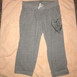 VS Pink grey cropped bottoms