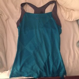 Nike blue and gray, fitted, XS tank top