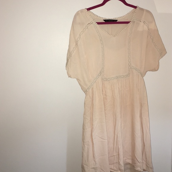 Zara Beige Tunic Dress