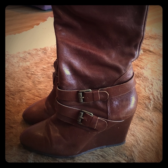 Steve Madden tall wedge boots