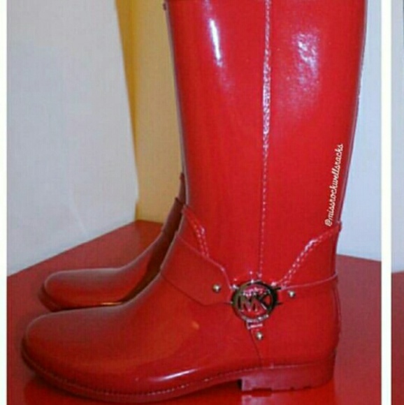 Michael Kors Patent Rain boots
