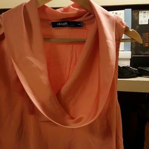 Drapy neck sleeveless top