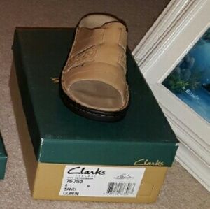 Brand new clarks sandals with box