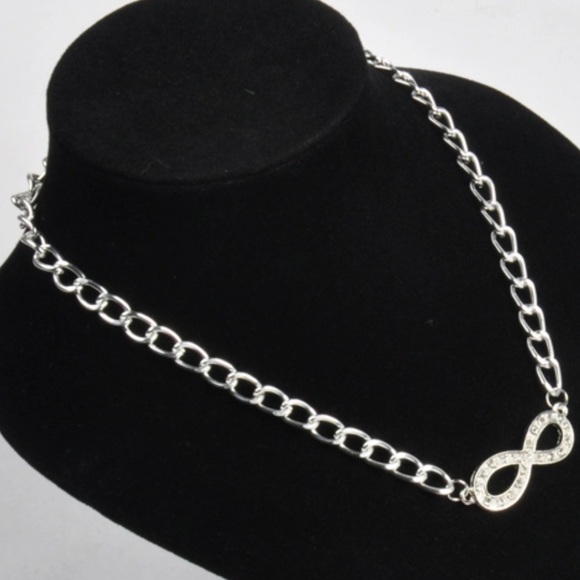 ( k3) Infinity Bling Necklace - Picture 3 of 3