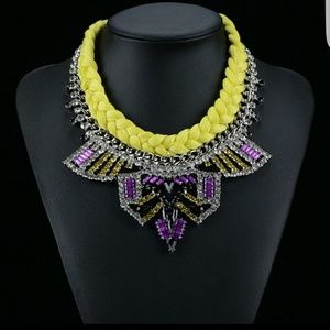 Neon crystal necklace