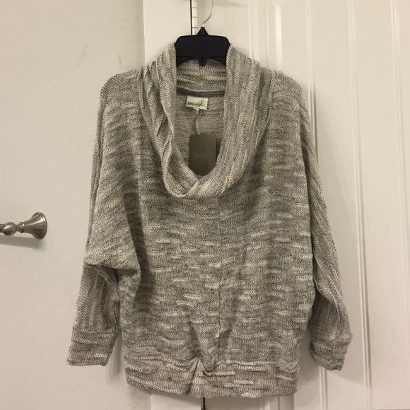 NWT Anthropologie marbled cowl neck sweater. Small
