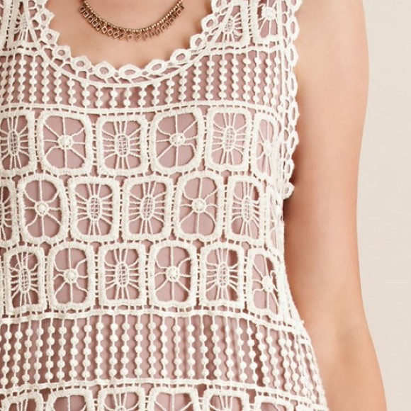 Crochet Overlay Ruffle Swing Dress - Picture 4 of 4