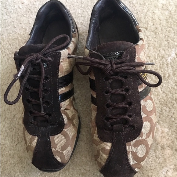 Coach Women's Brown Logo Shoes