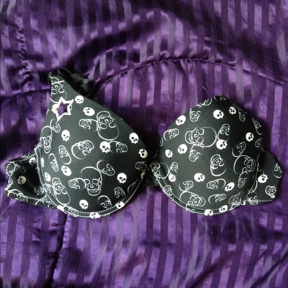 Cut-Out Skull Bra