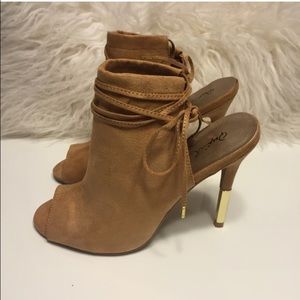 New Qupid lace up heels.