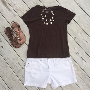 JCP - white denim shorts, NWT - size 10