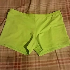Green spandex.