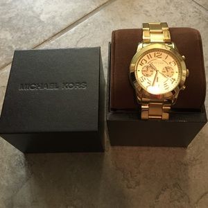 Michael Kors Gold Women's Mercer Chronograph Watch
