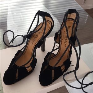 Yves Saint Laurent suede heels