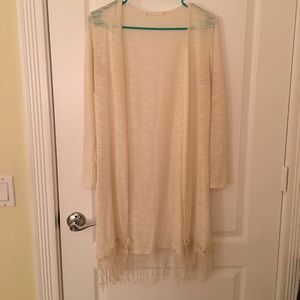 Long Length Quarter Sleeve Cardigan