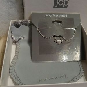 Dainty silver Heart necklace from JCPenney