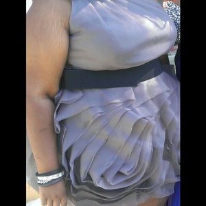 Vera Wang White Collection Organza Dress