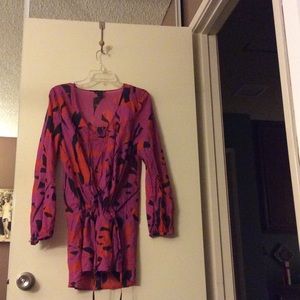 MODA INTERNATIONAL FUSCIA SWIM COVER UP