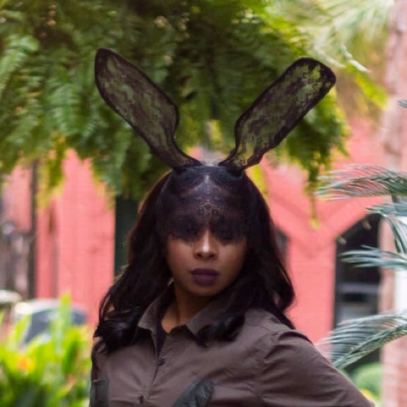 Black Veil Bunny Ears !