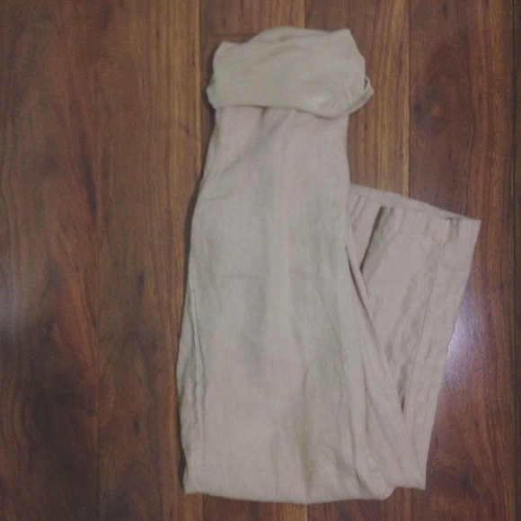Beige Linen Pants
