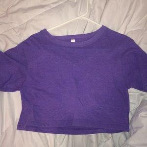 Purple crop top