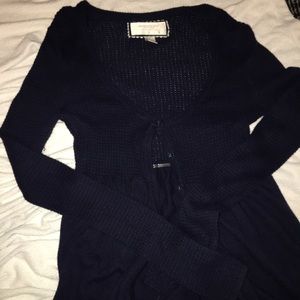 Navy Babydoll Sweater American Eagle