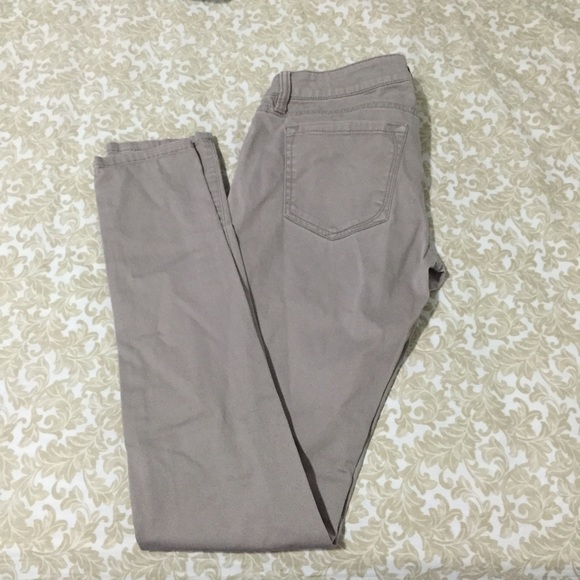 Taupe stretch skinny pants