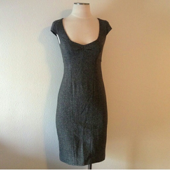 Armani exchange cap sleeve - herringbone dress