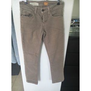 Anthropologie Tan/Beige Skinny Pant