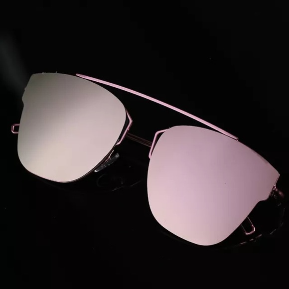 Rose Gold Mirror Sunglasses