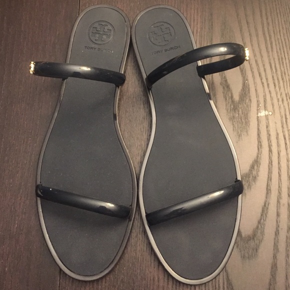 Brand New Tory Burch Navy Jelly Sandals Size 9