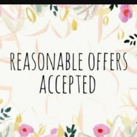 All reasonable offers excepted