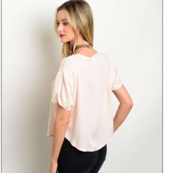 😍Very cute strappy blush colored top😍 - Picture 2 of 4