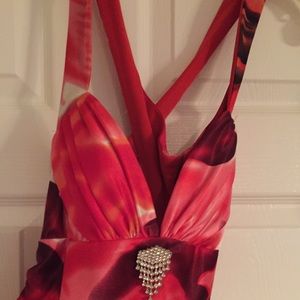 Floral Print Prom Dress / David's Bridal