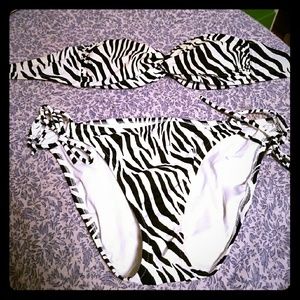 Victoria Secret Pink Zebra Swim suit