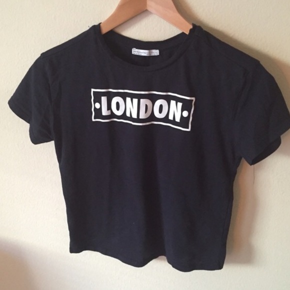 Zara London black tshirt