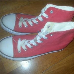 Red sneakers