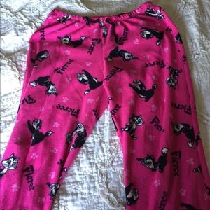 Fleece pajama bottoms