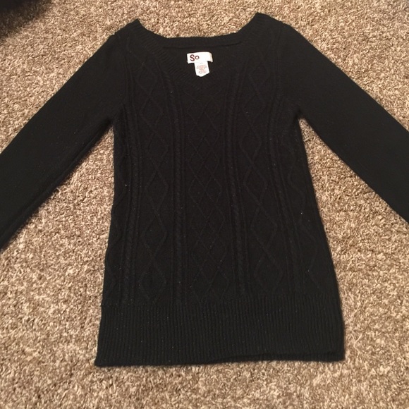 Black long sleeve sweater