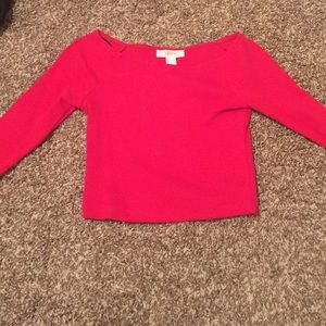 Red crop top