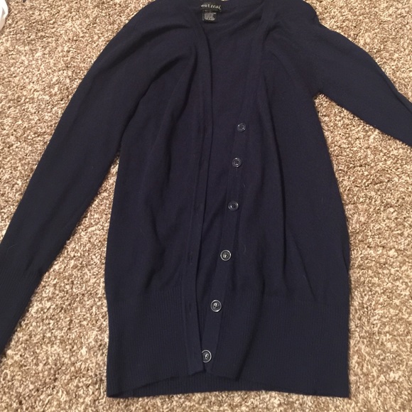 Navy cardigan