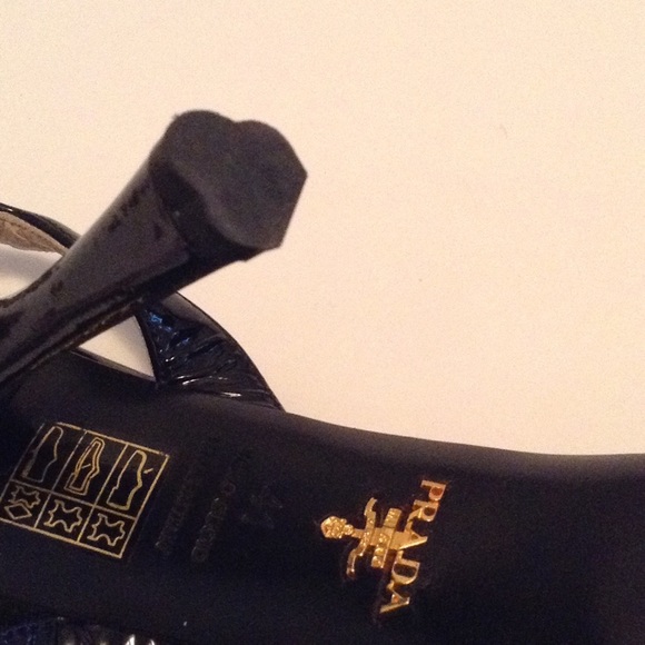 PRADA Black Patent Strappy Heels - Picture 3 of 4