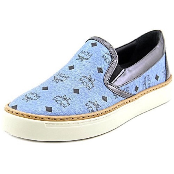 MCM  Visetos Denim Blue Leather